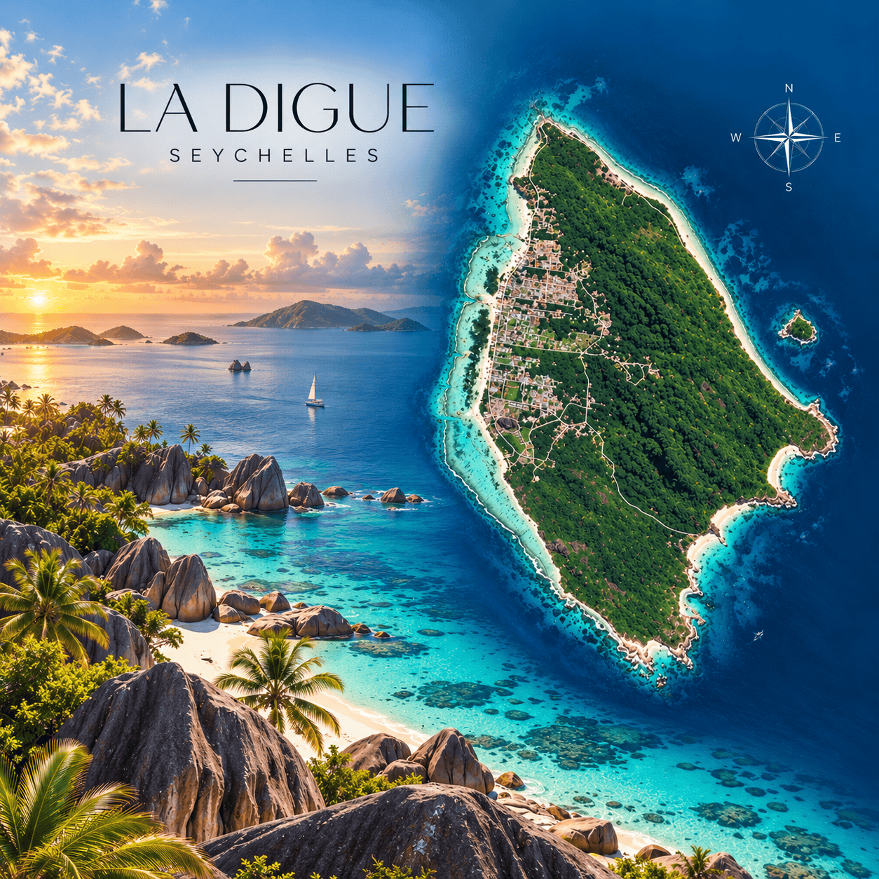 Hochzeitspaket Seychellen auf der Insel La Digue